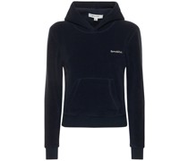 Polar Fleece-Hoodie mit Serif-Logo
