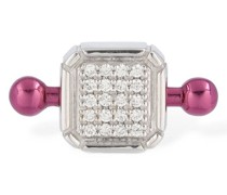 18kt Piercing aus Gold und Diamant