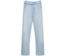 Jeans aus Denim mit hoher Taille „1991“