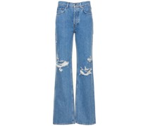 Gerade Jeans mit Rissen „Gio“