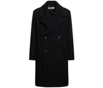 Doppelreihiger Mantel aus Wolle „Raven“