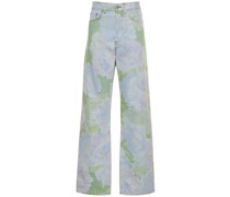 JEANS AUS BAUMWOLLDENIM MIT WEITEM BEIN