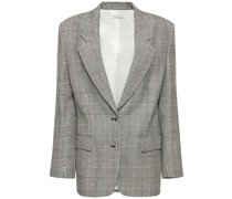 OVERSIZED BLAZER AUS PRINCE OF WALES-WOLLSTOFF