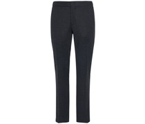 Wool & cashmere straight pants