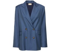 ZWEIREIHIGER BLAZER AUS WOLLE „DONAU“