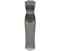 Langes Kleid aus Mesh