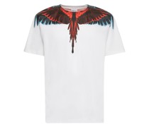 T-SHIRT AUS BAUMWOLLJERSEY MIT DRUCK „ICON“