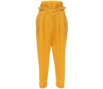 STRUCTURED COOL WOOL STRAIGHT PANTS