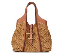 MINI TOTE AUS BAUMWOLLHÄKELEI „SHOPPING T“