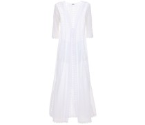 KAFTAN AUS BAUMWOLLE UND SPITZE „ALI“