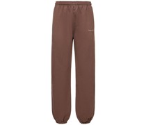 Organic cotton fitted sweatpants