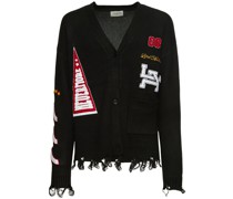 Cardigan mit Patches „Honors“