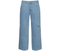 Denim-Jeans mit Doppelknien