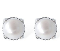 6,5mm Mono-Ohrring mit Perle