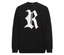 Pullover mit Rundhalsausschnitt und R-Druck