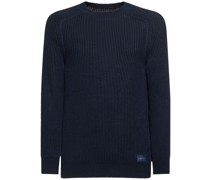 STRICKPULLOVER AUS LEINEN UND BAUMWOLLE