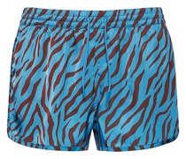 Tiger print Econyl swim shorts