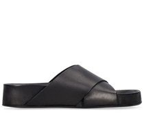 20mm hohe Plateau-Sandalen aus Leder „Urbino“
