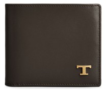 BRIEFTASCHE AUS LEDER MIT LOGODRUCK