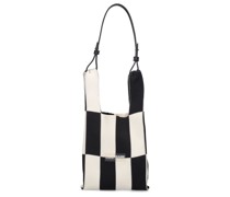 Kleine Tasche mit Lederriemen 'Ichimatsu Market“