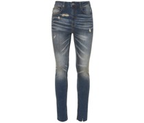 JEANS AUS BAUMWOLLDENIM IM RAW CUT