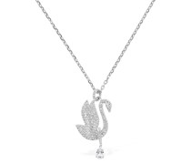 Halskette mit Swarovski-Kristallen „Iconic Swan“