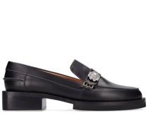 50mm hohe Loafers aus Lackleder