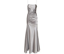 Drapiertes Maxikleid aus Seide