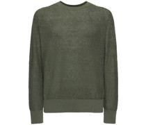 STRICKPULLOVER AUS LEINEN UND BAUMWOLLE