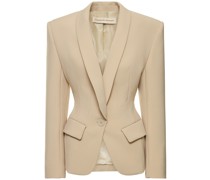 TAILLIERTES JACKETT AUS CREPE DE CHINE
