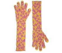 Lange Handschuhe aus Strick