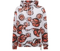 Hoodie aus Baumwolle mit Druck