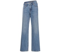 Lässige Jeans mit asymmetrischem Bund