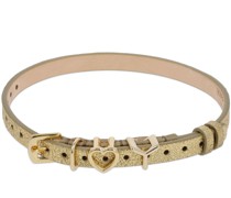 10mm breites Gürtelhalsband aus Leder „Y Heart“