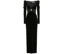 LANGES ABENDKLEID AUS SAMT