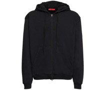 Mask cotton zip hoodie