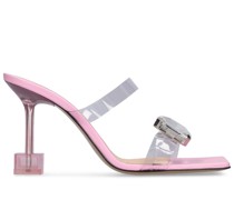 95mm hohe PVC-Mules mit Verzierung