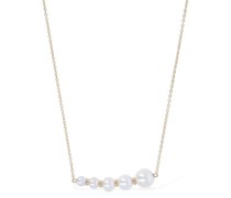 Halskette mit Perlen „Lune“