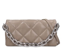 Schultertasche aus gestepptem Leder „Hera“