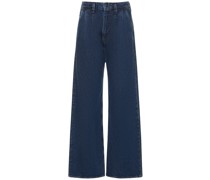 Jeans aus Baumwolldenim mit weitem Bein „Carrie“