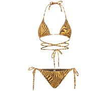 Bedruckter Triangel-Bikini „Miami“
