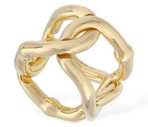 Ring aus goldfarbenem Sterlingsilber