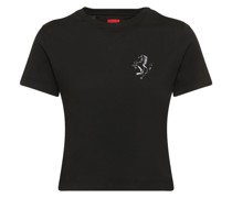 T-Shirt aus Baumwolljersey mit Logodruck