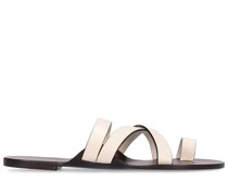 10mm hohe Sandalen aus Leder „Kris“