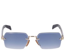 Eckige Sonnenbrille aus Metall „DB“