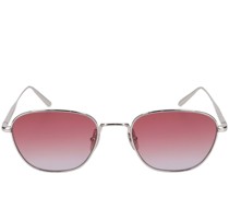 Sonnenbrille aus Stahl „Polygon Frosted Red“