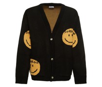 Knit smiley cardigan
