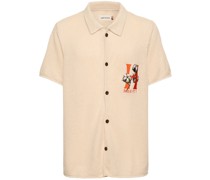 Short sleeve knit cotton shirt