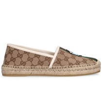 20mm hohe Espadrilles aus GG-Canvas mit Patches