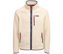 Retro tech fleece jacket